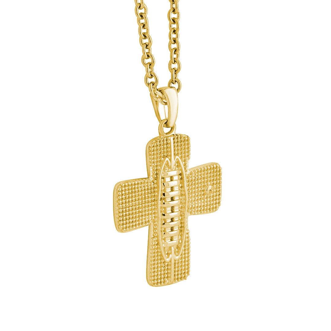 Blitz Football Cross Necklace