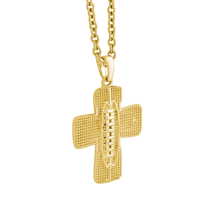 Blitz Football Cross Necklace