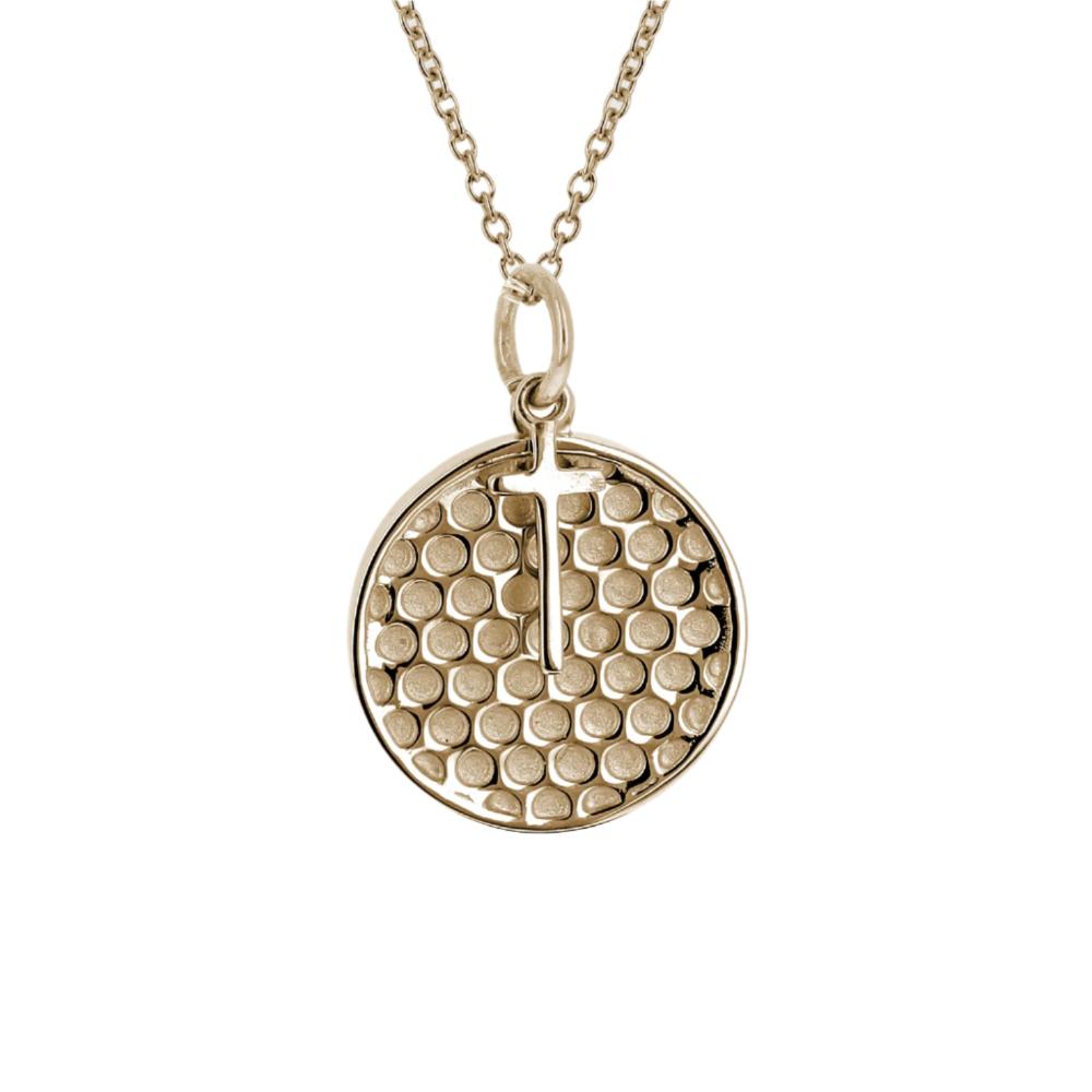 Golf Necklace With Dangle Cross Pendant | Stainless Steel