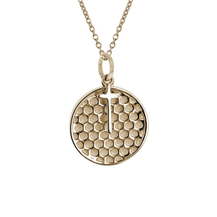 Golf Necklace With Dangle Cross Pendant | Stainless Steel
