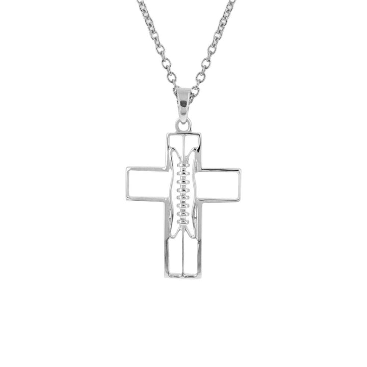 Gridiron Football Cross Necklace (Youth)
