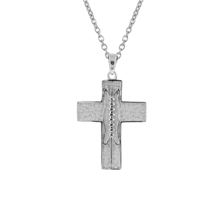 Pigskin Football Cross Necklace (Youth)