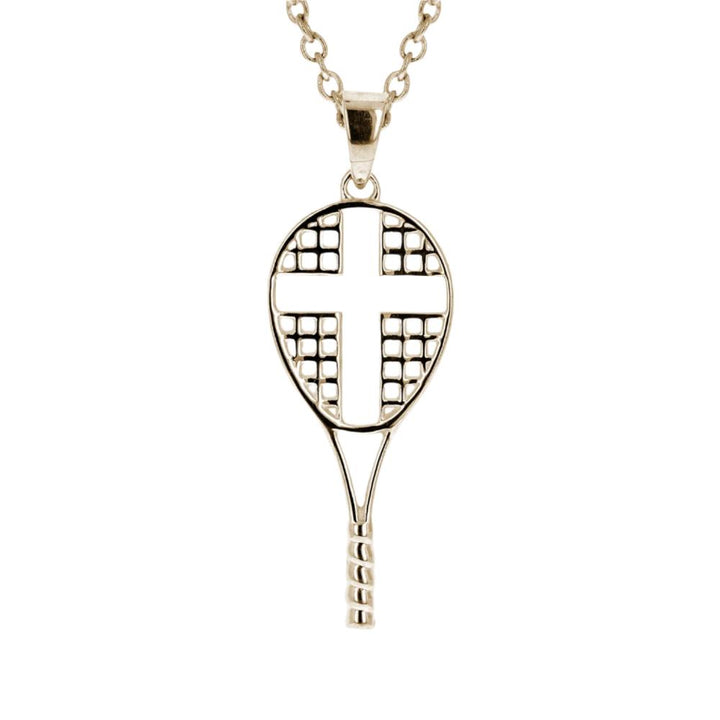 Love All Tennis Cross Necklace | Stainless