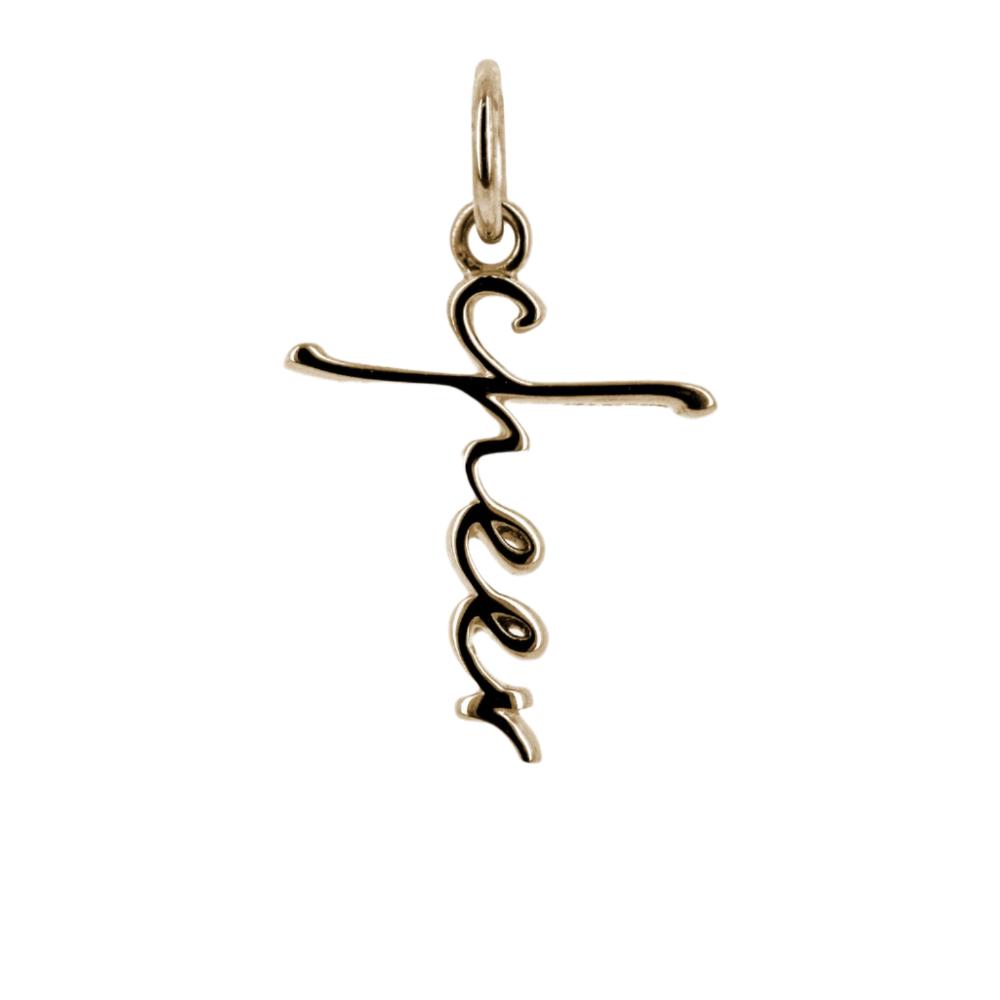 Cheer Cross Bracelet Charm