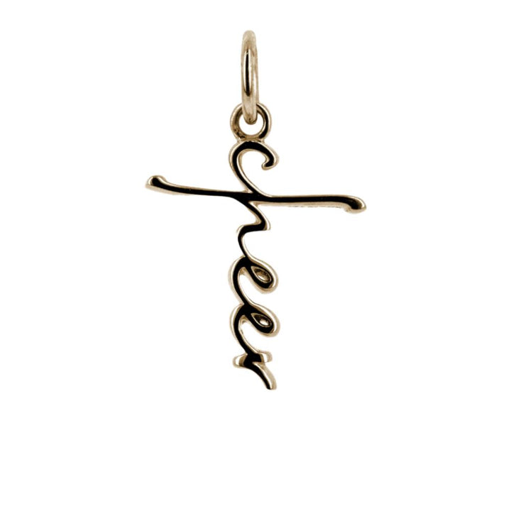 Cheer Cross Bracelet Charm