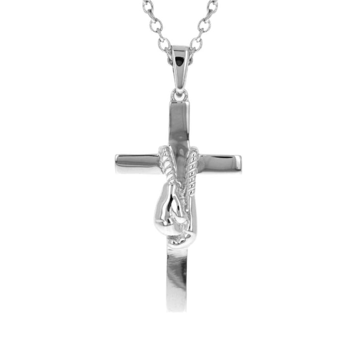 Anchor Punch Boxing Cross Necklace