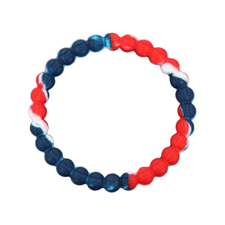 Power Band Baseball Bracelet | Red, White, & Blue