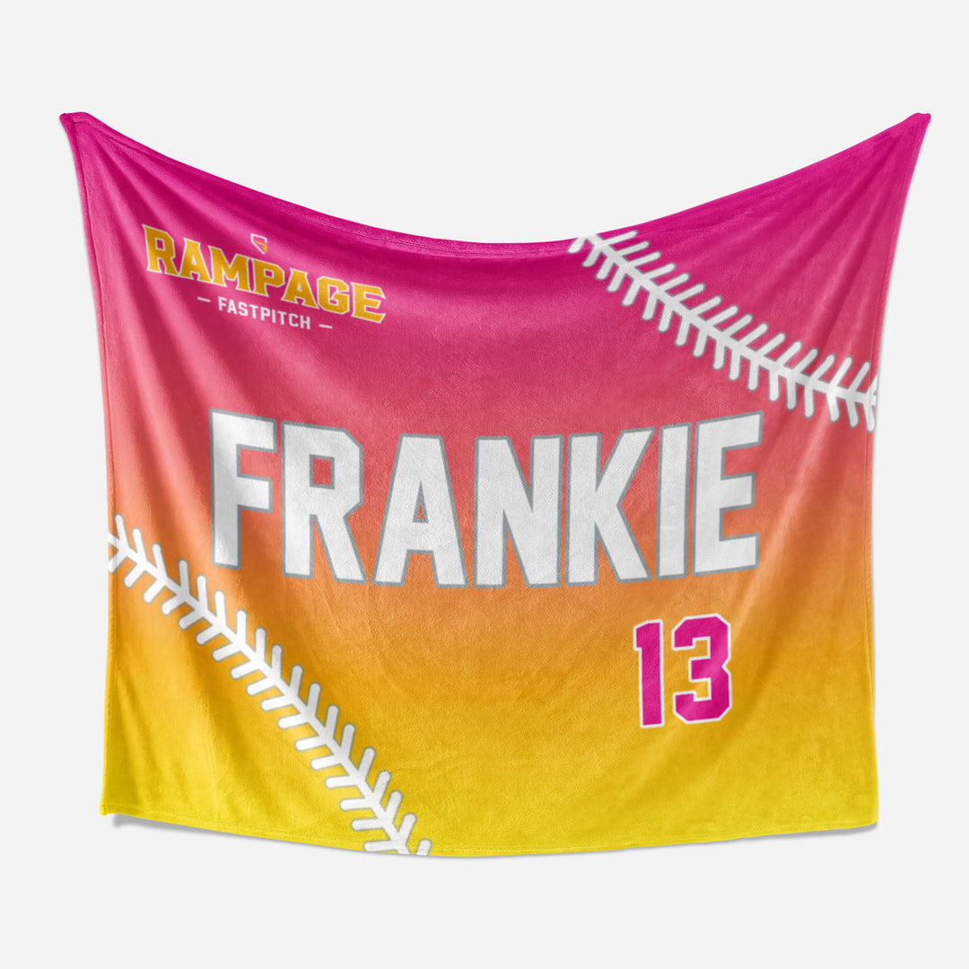 Rampage Softball - Personalized Blanket