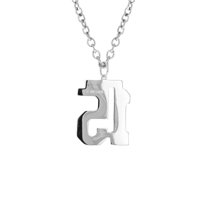 Brushed Custom Number Necklace