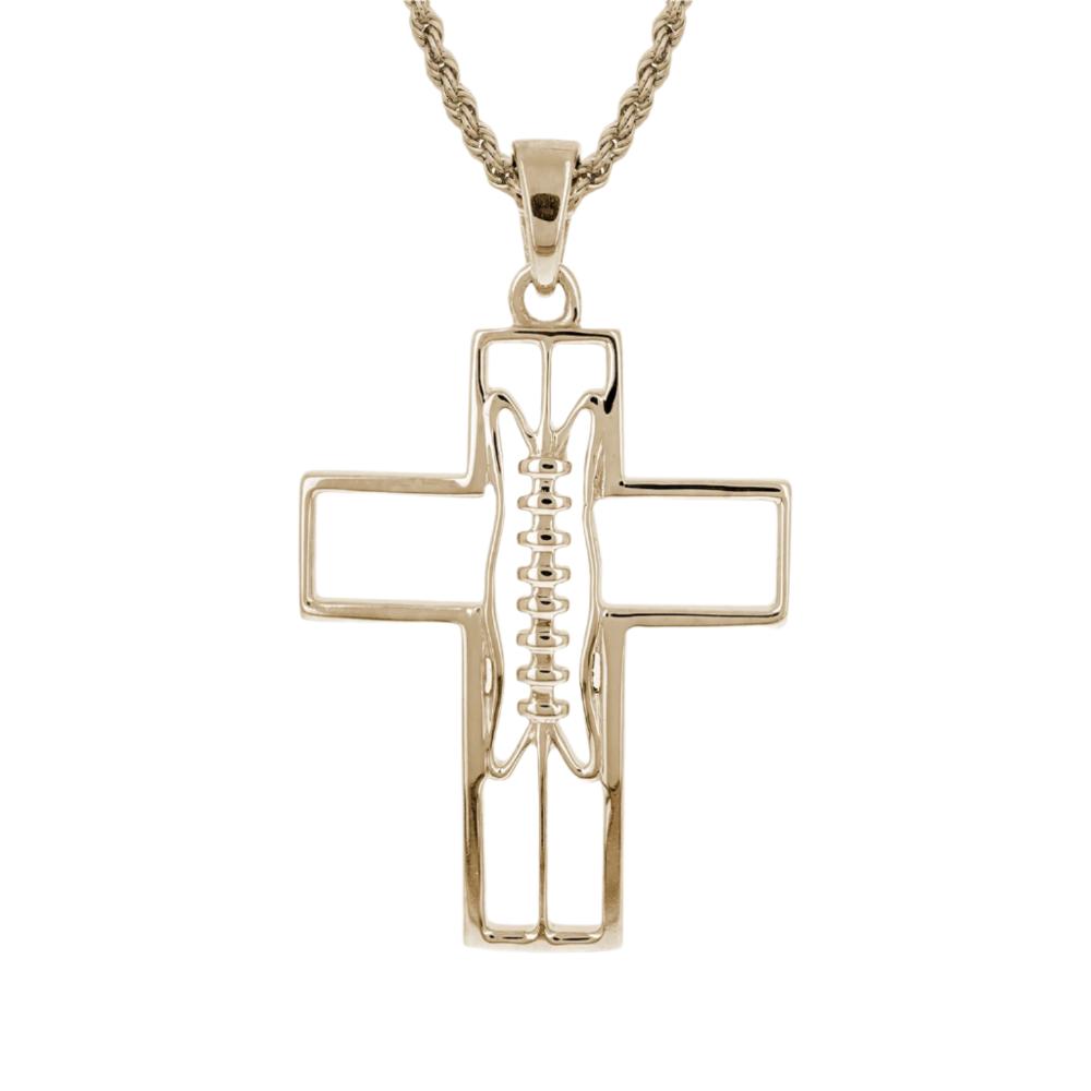Gridiron Football Cross Necklace