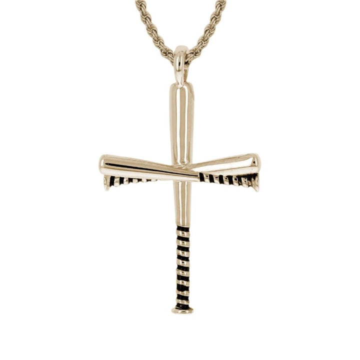Color Grip Baseball Bat Cross Necklace