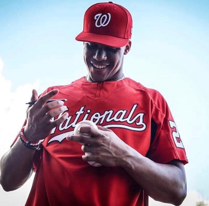 Power Band Baseball Bracelet | Blue & Black