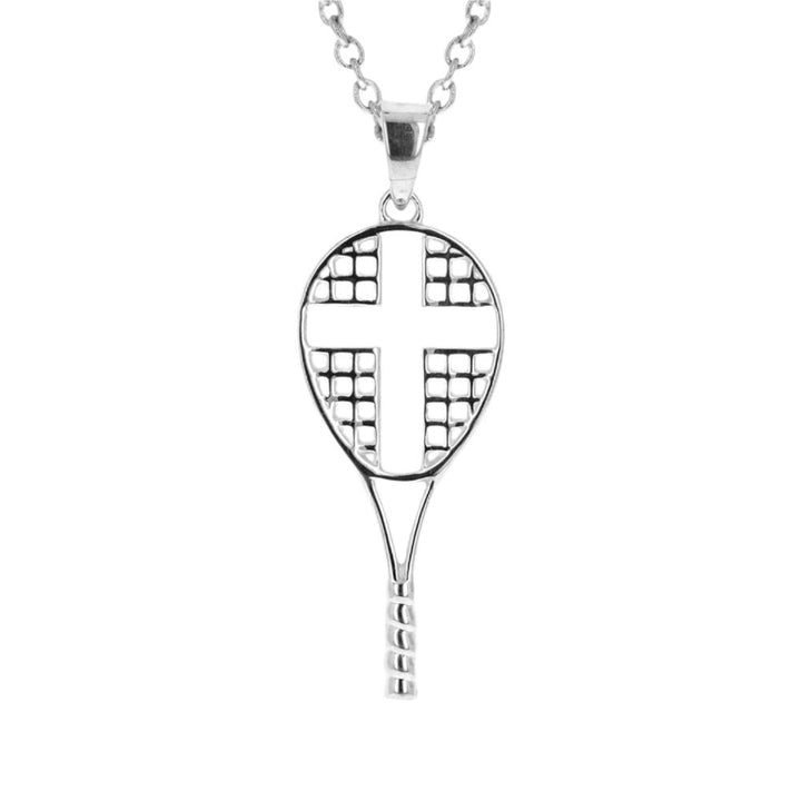 Love All Tennis Cross Necklace | Stainless