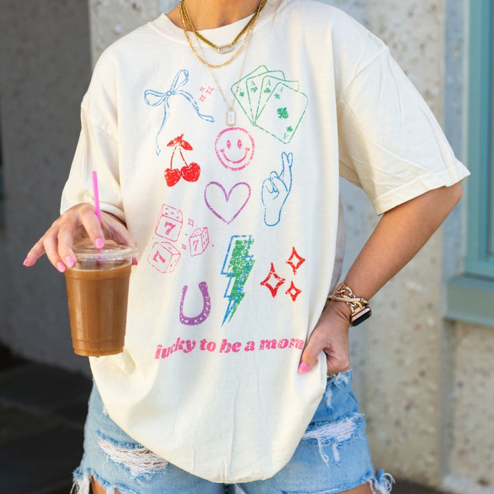 ‘Lucky Mom Dopamine Doodles' T-Shirt