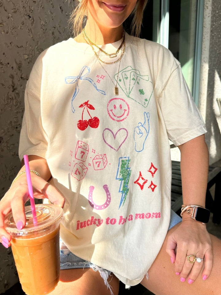 ‘Lucky Mom Dopamine Doodles' T-Shirt