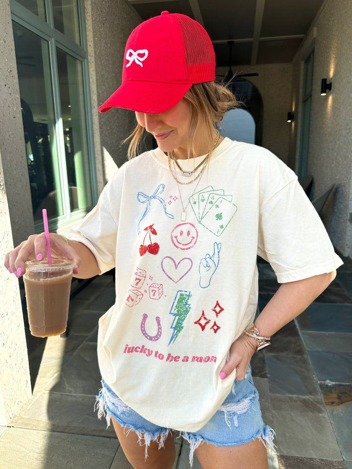‘Lucky Mom Dopamine Doodles' T-Shirt