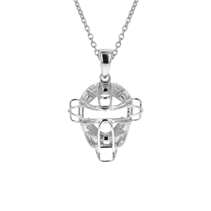 Mini Baseball Catchers Mask Necklace | Stainless Steel